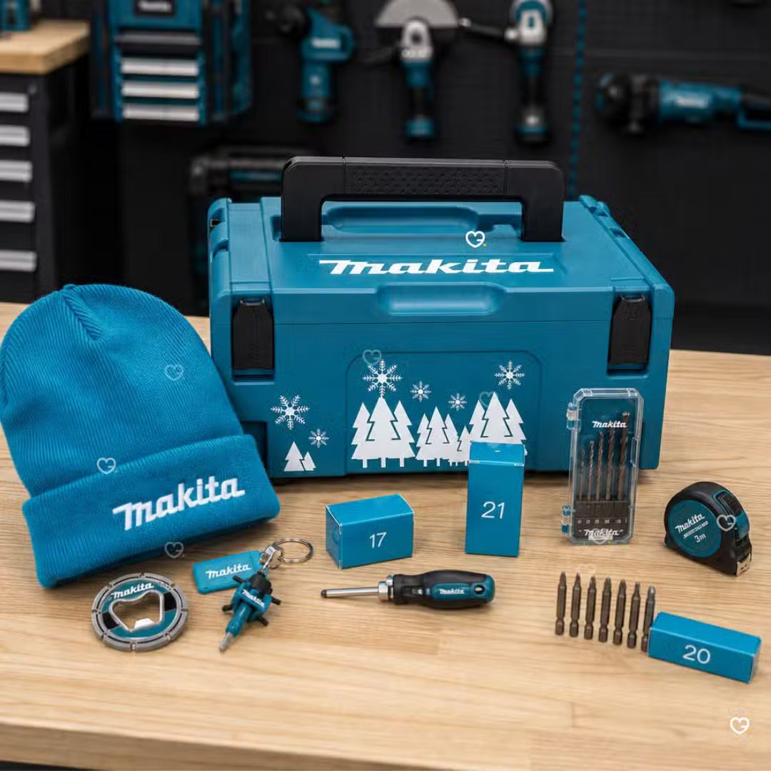 Calendario dell'Avvento Makita 2026 — Valigetta MAKPAC