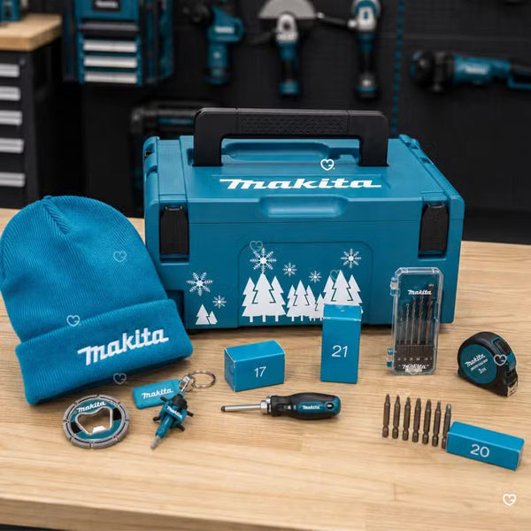 Calendario dell'Avvento Makita 2026 — Valigetta MAKPAC